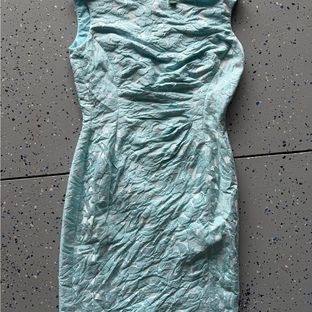 Lauren Ralph Lauren blue lace sheath dress